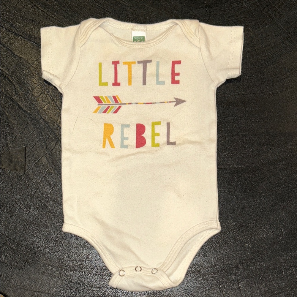 Little Rebel Cream Bodysuit for Kids